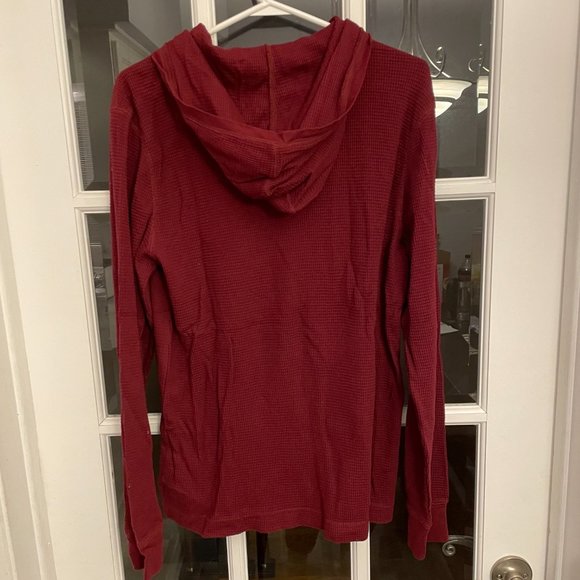 GAP Men's Waffle-Knit hoodie with snaps - Picture 4 of 4